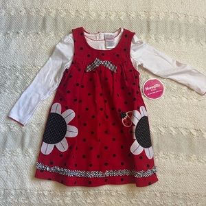 Ladybug and Poka Dot Dress